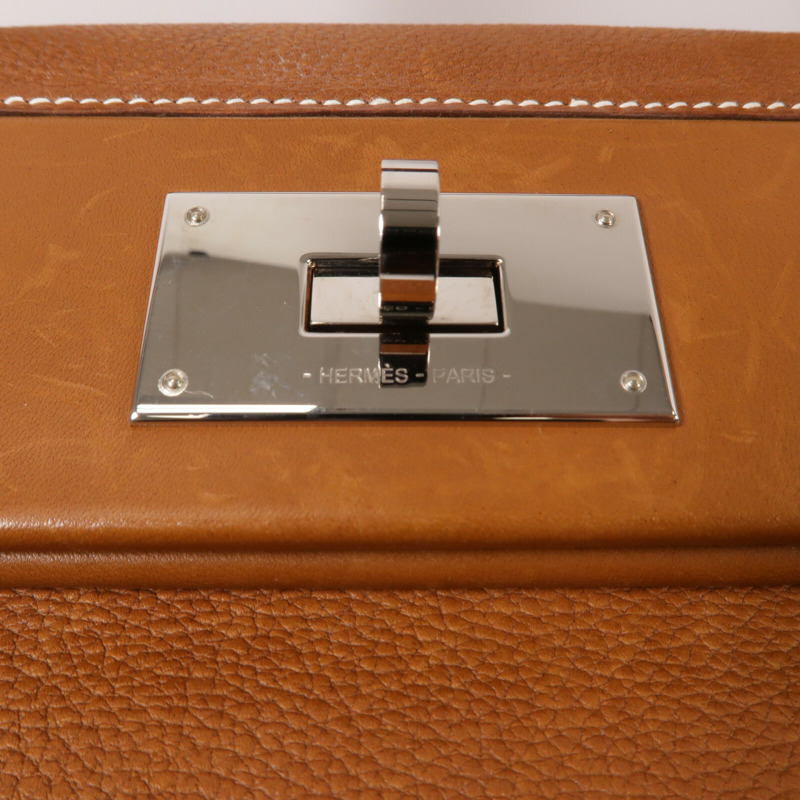HERMES Barenia皮革24/24 35CM手挽袋Gold-5