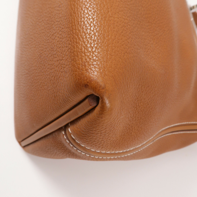 HERMES Barenia皮革24/24 35CM手挽袋Gold-12