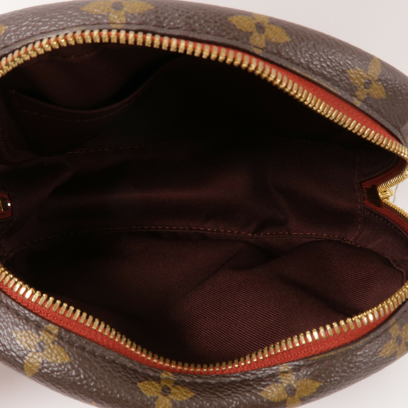LOUIS VUITTON Monogram Deauville Mini金扣肩背袋棕色-4