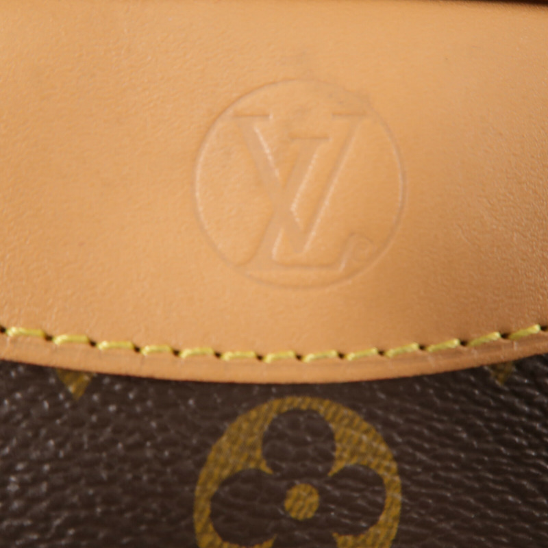 LOUIS VUITTON Monogram Deauville Mini金扣肩背袋棕色-6