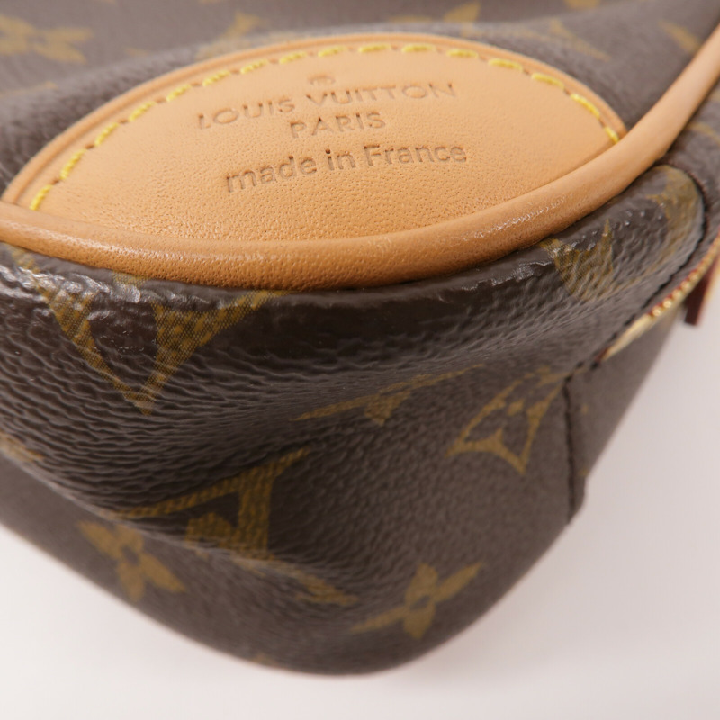 LOUIS VUITTON Monogram Deauville Mini金扣肩背袋棕色-14