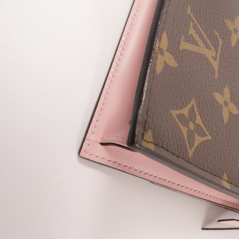 LOUIS VUITTON Monogram Flore Chain Wallet鏈帶肩背袋-12