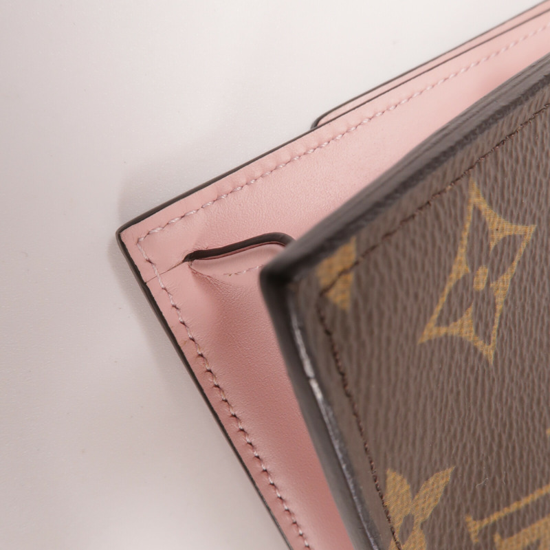 LOUIS VUITTON Monogram Flore Chain Wallet鏈帶肩背袋-13