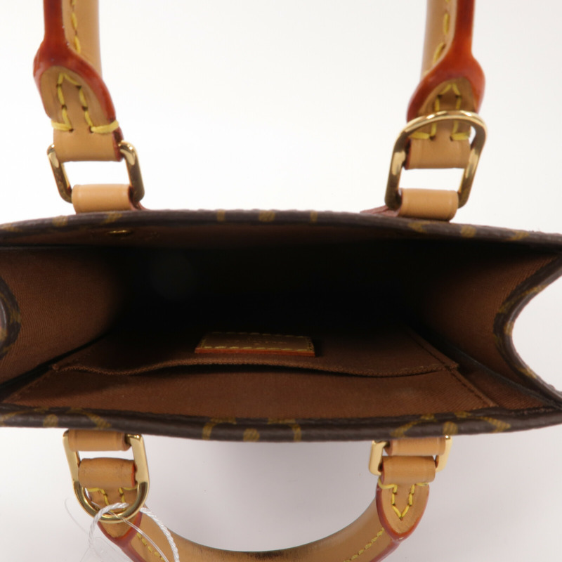 LOUIS VUITTON Monogram Petit Sac Plat手挽肩背兩用袋-4