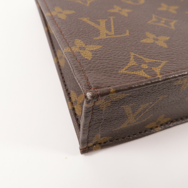 LOUIS VUITTON Monogram Petit Sac Plat手挽肩背兩用袋-7