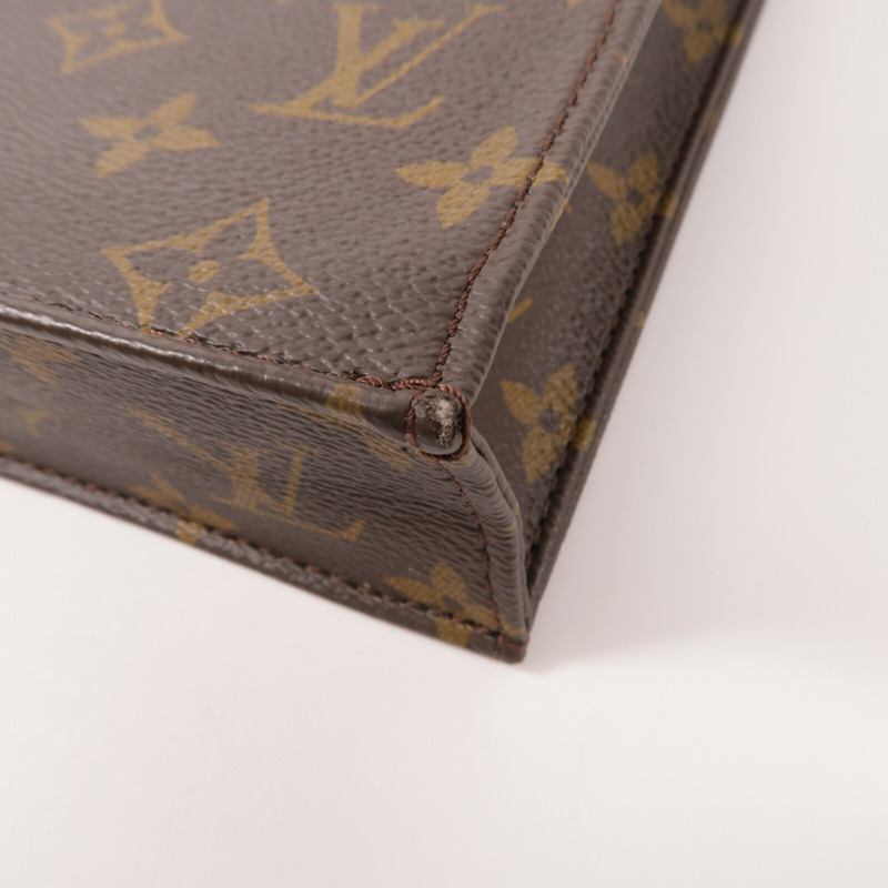LOUIS VUITTON Monogram Petit Sac Plat手挽肩背兩用袋-8