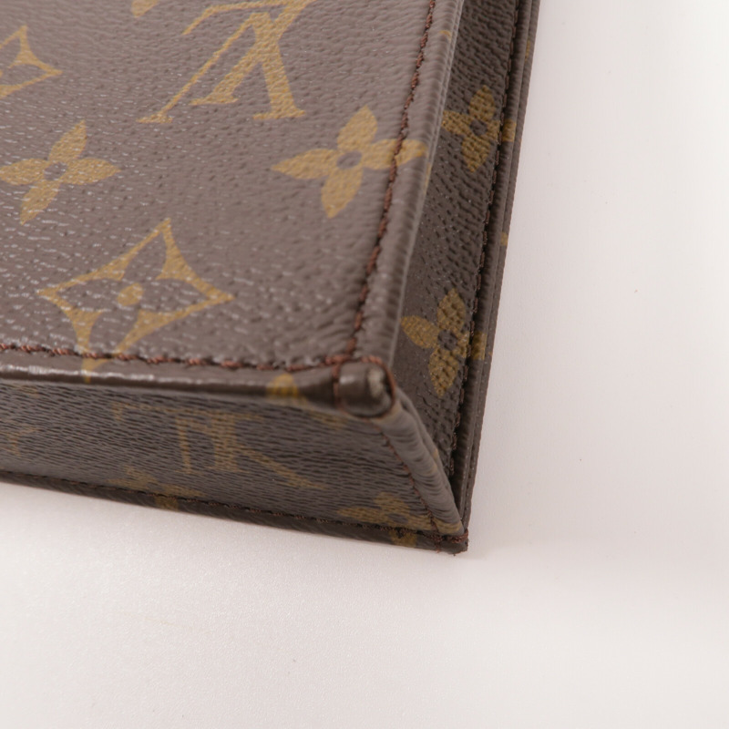 LOUIS VUITTON Monogram Petit Sac Plat手挽肩背兩用袋-10