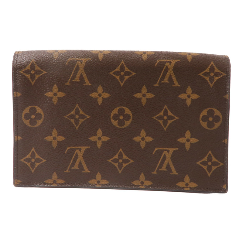 LOUIS VUITTON Monogram Portefeuille Flore鏈帶肩背袋-1