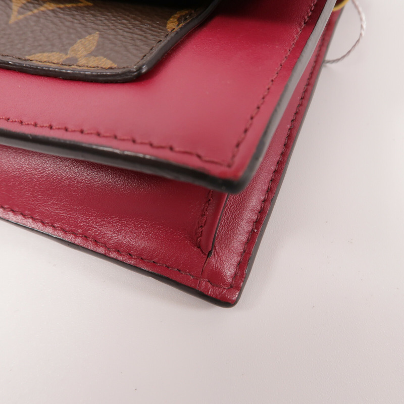 LOUIS VUITTON Monogram Portefeuille Flore鏈帶肩背袋-10