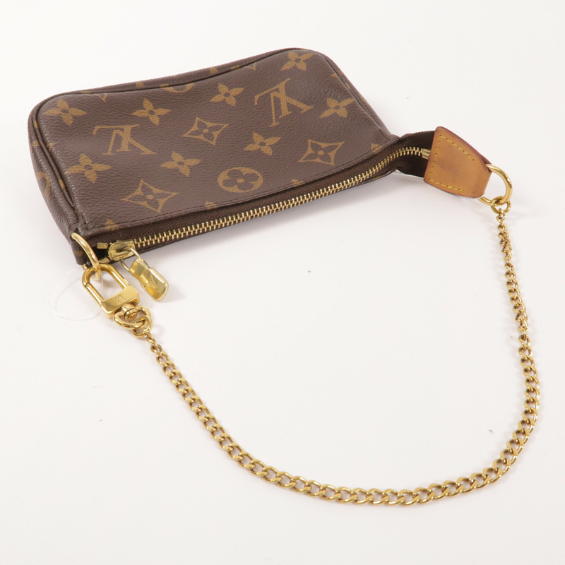 LOUIS VUITTON Monogram Mini Pochette Accessoires手挽袋-7