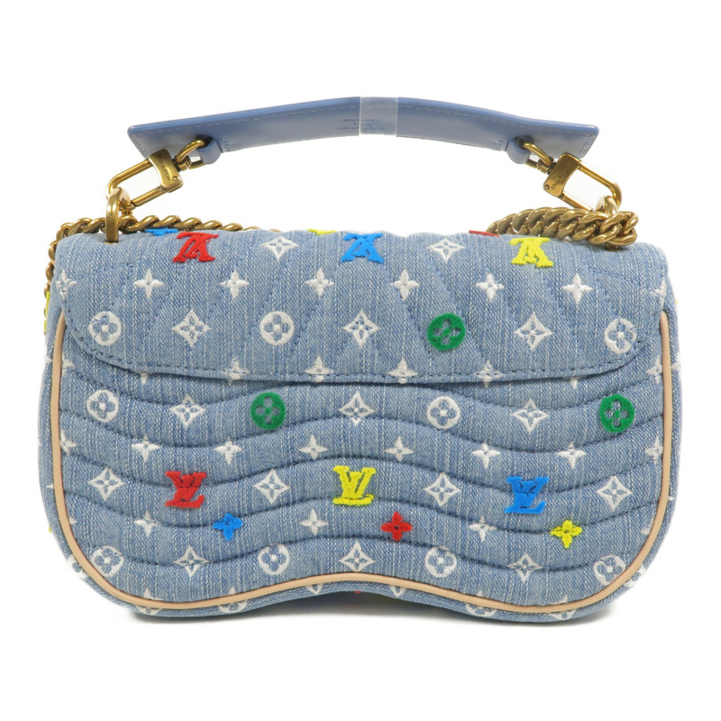 LOUIS VUITTON Monogram Denim New Wave手挽肩背兩用袋-1