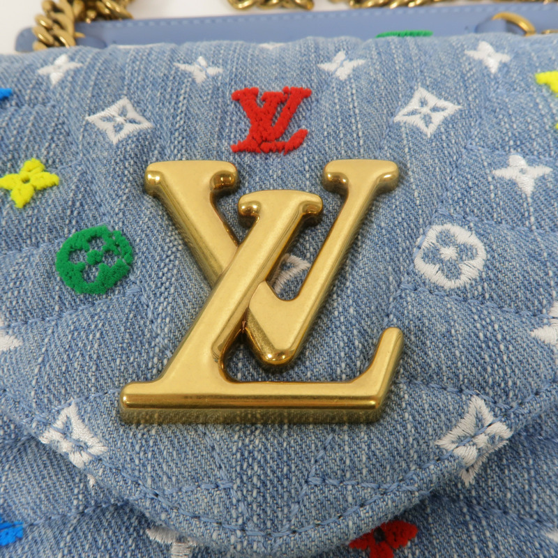 LOUIS VUITTON Monogram Denim New Wave手挽肩背兩用袋-8