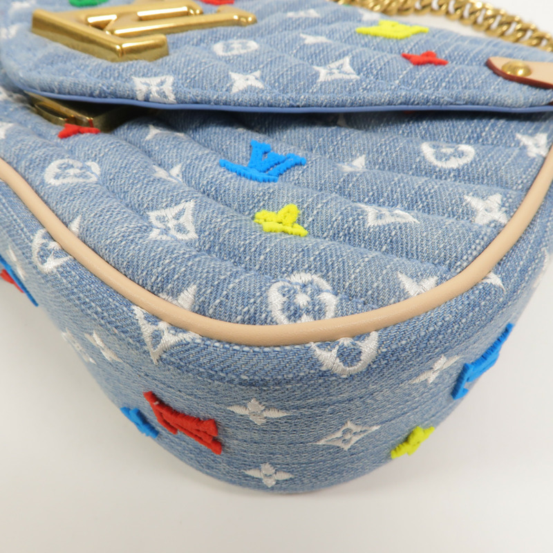 LOUIS VUITTON Monogram Denim New Wave手挽肩背兩用袋-12