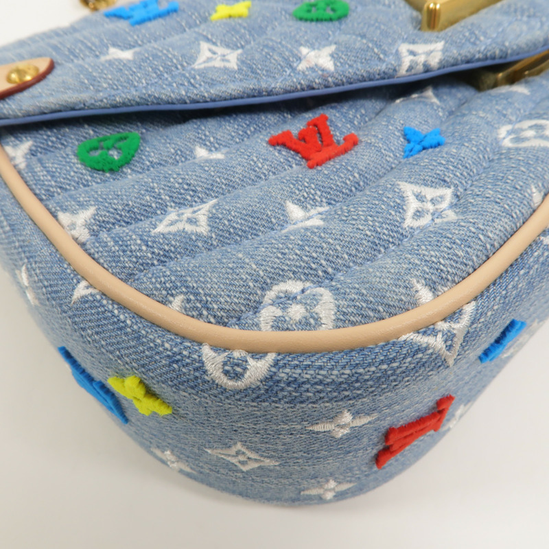 LOUIS VUITTON Monogram Denim New Wave手挽肩背兩用袋-13