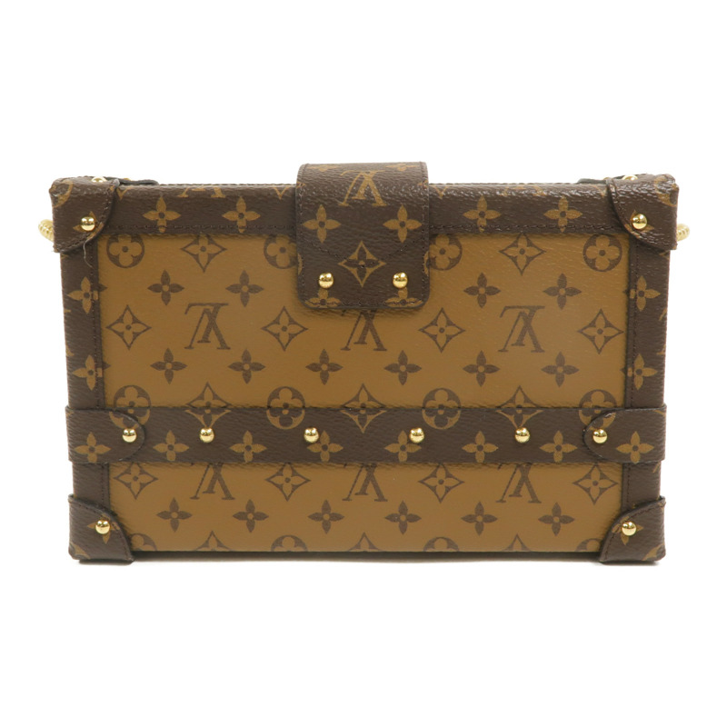 LOUIS VUITTON Monogram Reverse Petite Malle金扣肩背袋-1