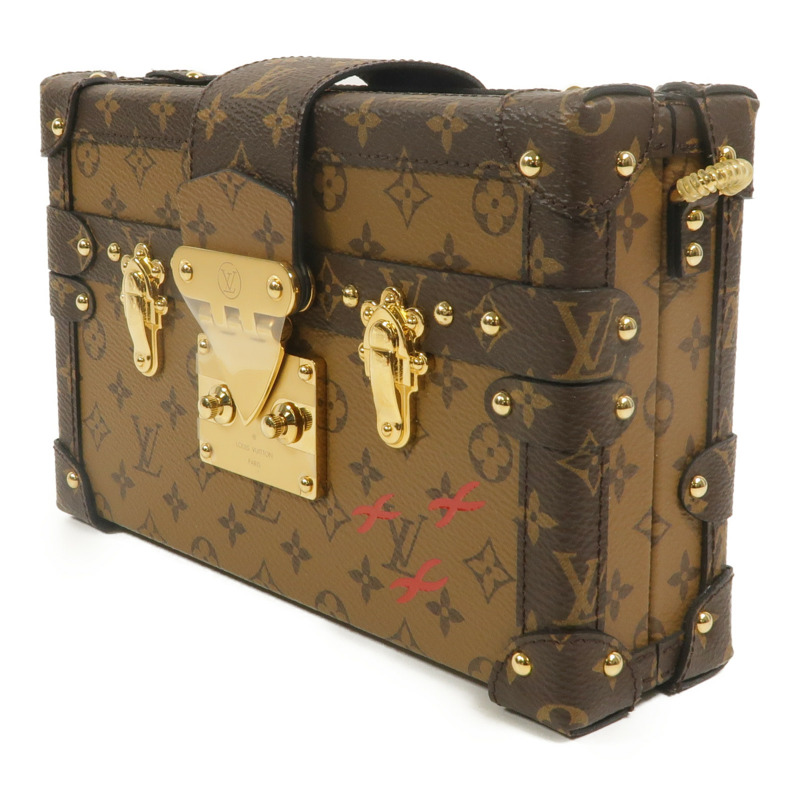 LOUIS VUITTON Monogram Reverse Petite Malle金扣肩背袋-2