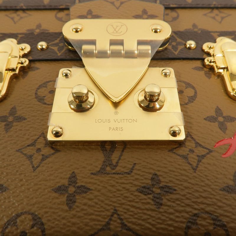 LOUIS VUITTON Monogram Reverse Petite Malle金扣肩背袋-8