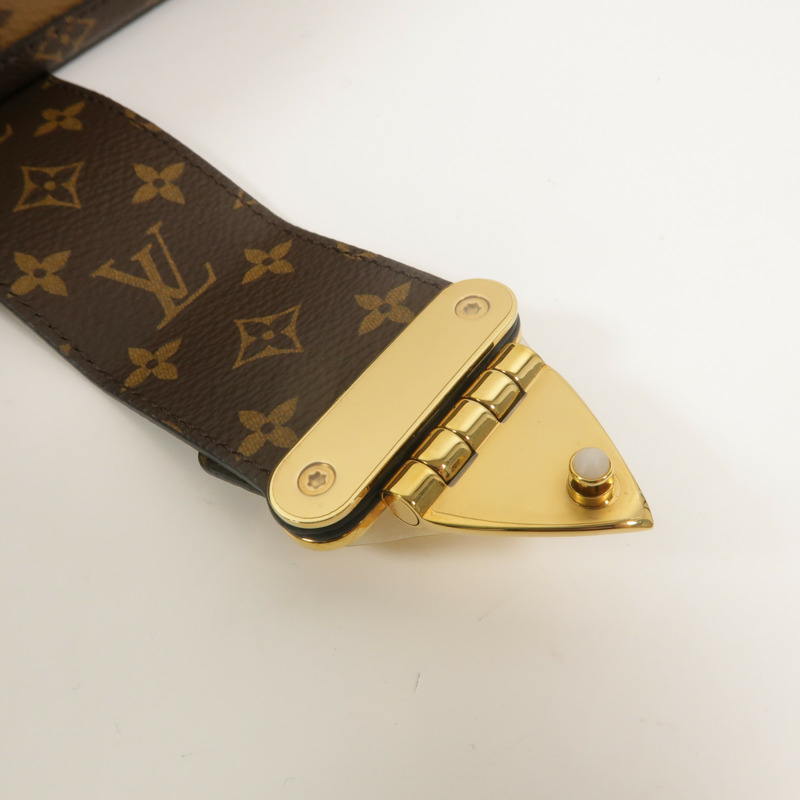 LOUIS VUITTON Monogram Reverse Petite Malle金扣肩背袋-15