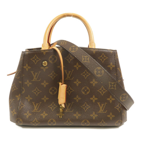 LOUIS VUITTON Monogram Montaigne BB金扣手挽肩背兩用袋