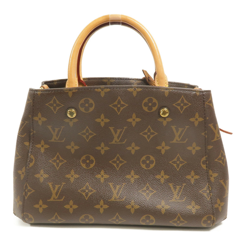 LOUIS VUITTON Monogram Montaigne BB金扣手挽肩背兩用袋-1