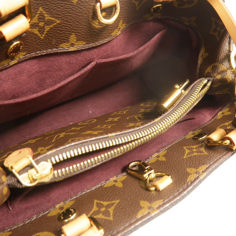LOUIS VUITTON Monogram Montaigne BB金扣手挽肩背兩用袋-4