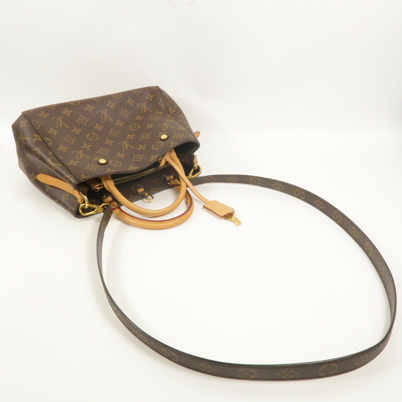 LOUIS VUITTON Monogram Montaigne BB金扣手挽肩背兩用袋-6
