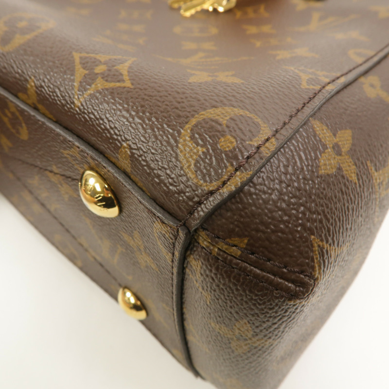 LOUIS VUITTON Monogram Montaigne BB金扣手挽肩背兩用袋-9