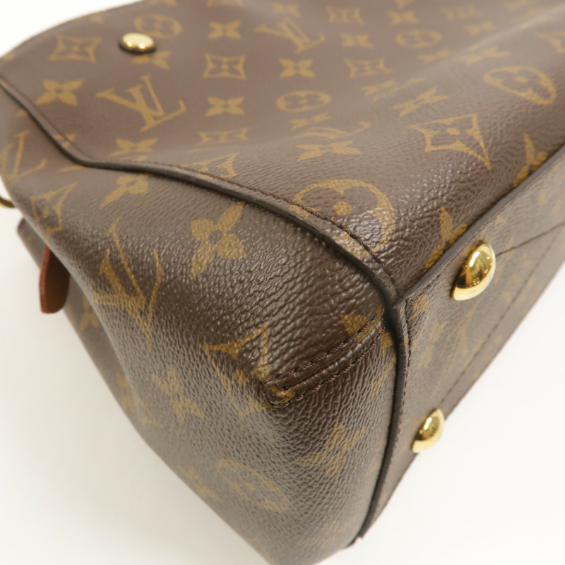LOUIS VUITTON Monogram Montaigne BB金扣手挽肩背兩用袋-12