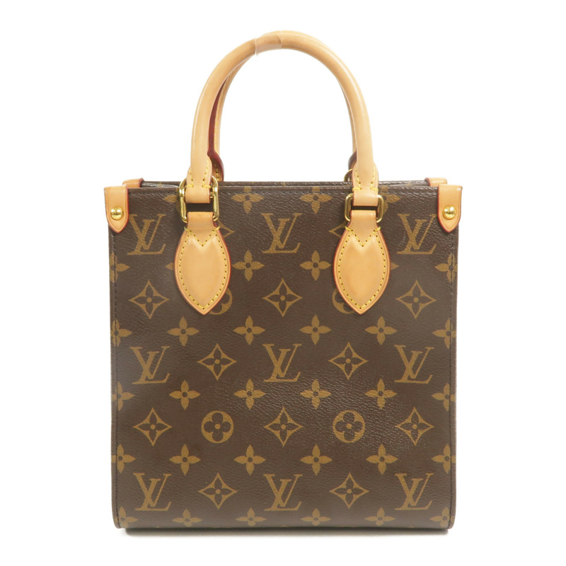 LOUIS VUITTON Monogram Sac Plat BB金扣手挽肩背兩用袋-1