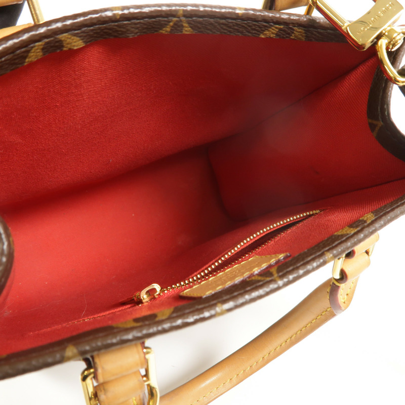 LOUIS VUITTON Monogram Sac Plat BB金扣手挽肩背兩用袋-4