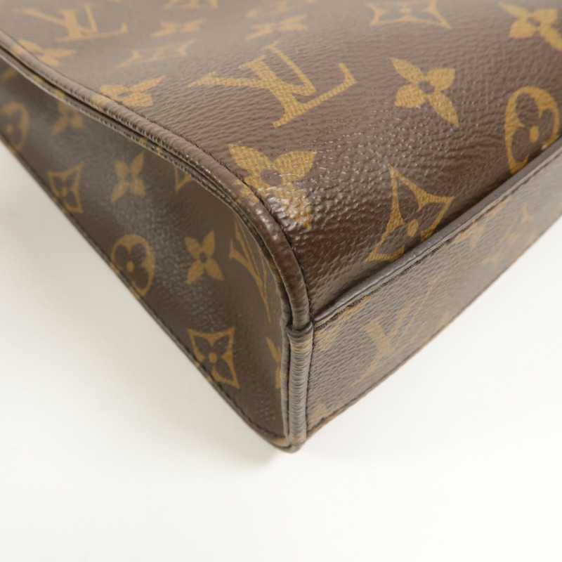 LOUIS VUITTON Monogram Sac Plat BB金扣手挽肩背兩用袋-9