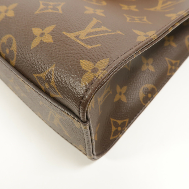 LOUIS VUITTON Monogram Sac Plat BB金扣手挽肩背兩用袋-10