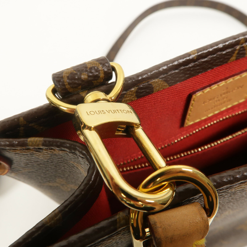LOUIS VUITTON Monogram Sac Plat BB金扣手挽肩背兩用袋-12