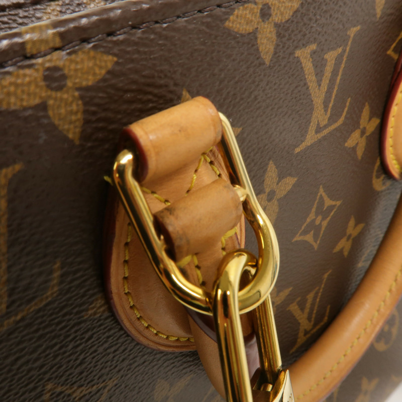 LOUIS VUITTON Monogram Sac Plat BB金扣手挽肩背兩用袋-14