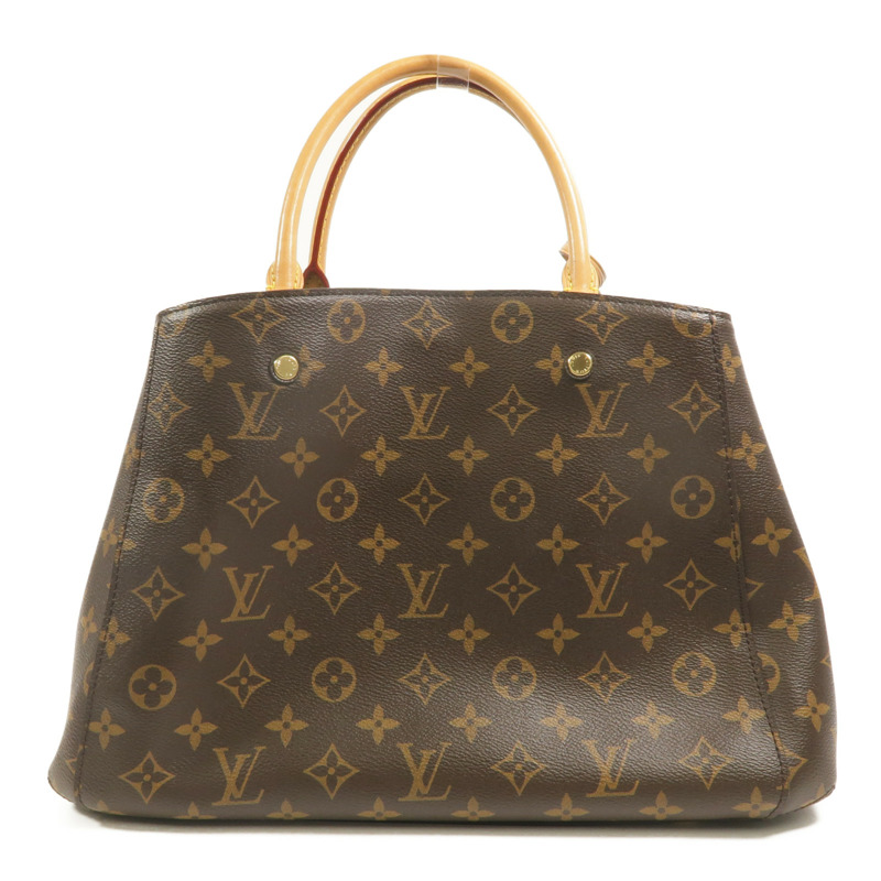 LOUIS VUITTON Monogram Montaigne MM金扣手挽肩背兩用袋-1