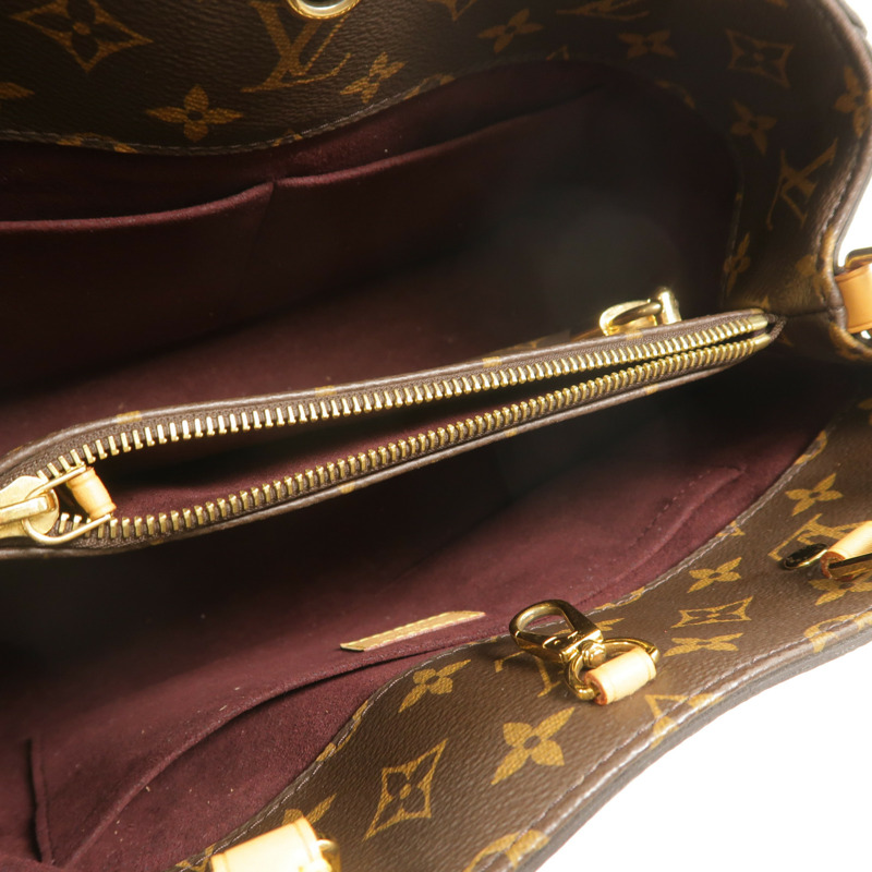 LOUIS VUITTON Monogram Montaigne MM金扣手挽肩背兩用袋-4