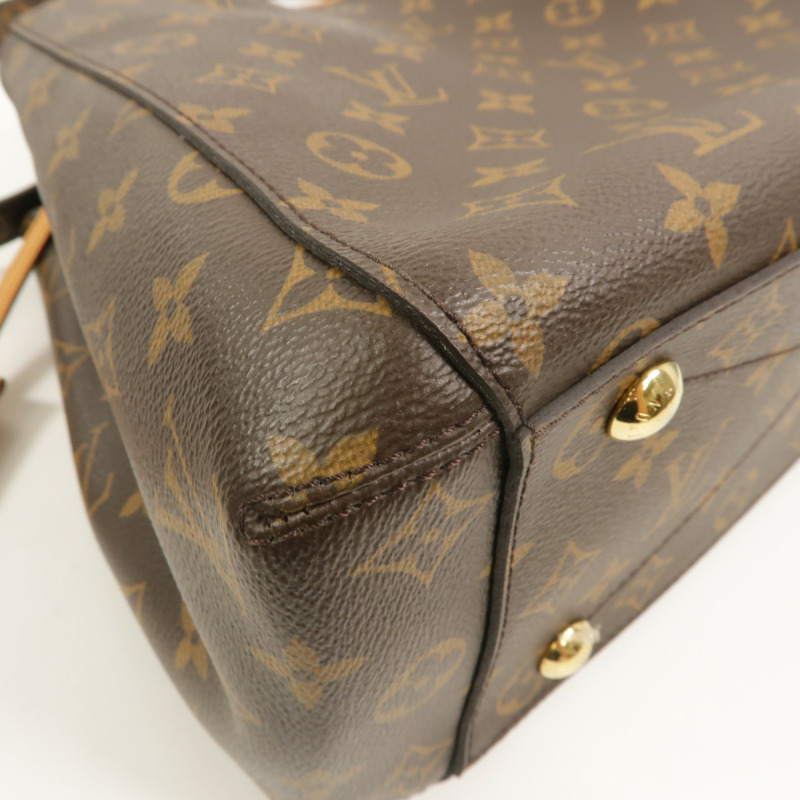 LOUIS VUITTON Monogram Montaigne MM金扣手挽肩背兩用袋-11