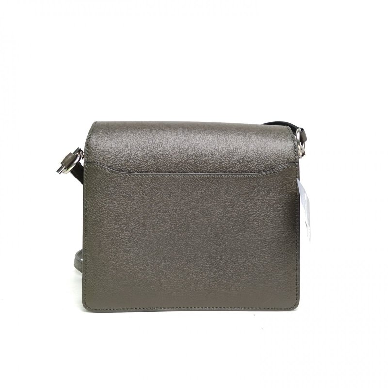 HERMES Roulis豬鼻子19杏仁綠EC皮Y刻銀扣肩背包-2