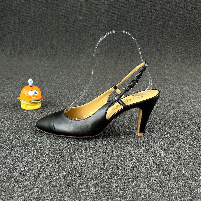 Chanel香奈兒黑色高跟鞋 尺碼：36.5 已貼底🧡-2