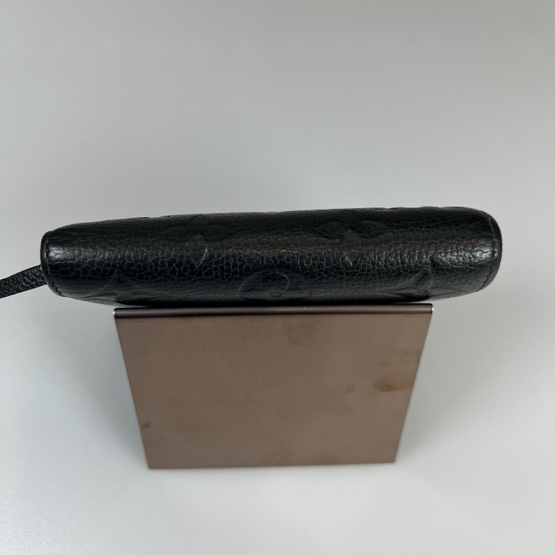 LV M64060/晶片款 黑壓紋Victorine短夾-4