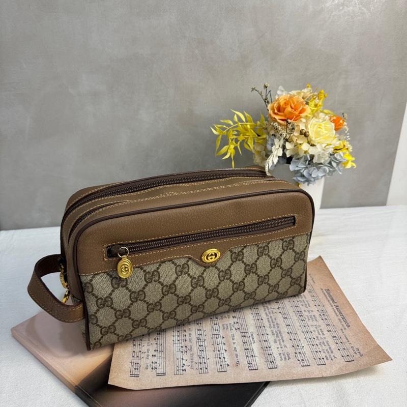 【赫蒂國際精品】Gucci 復古 GG 圖騰手拿包 vintage 中古 二手 化妝包-2
