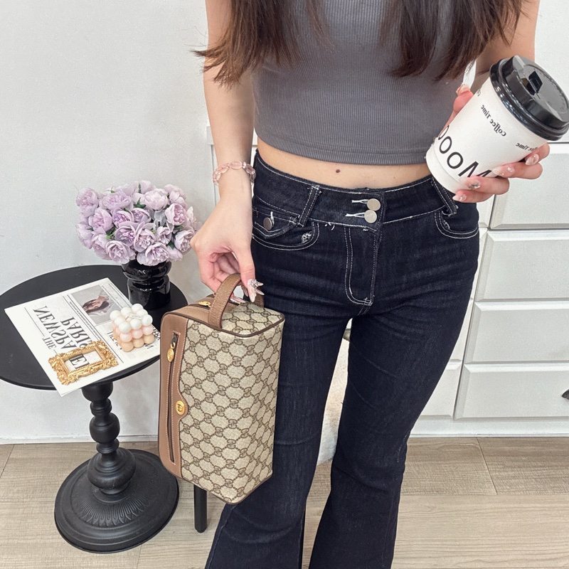 【赫蒂國際精品】Gucci 復古 GG 圖騰手拿包 vintage 中古 二手 化妝包-3