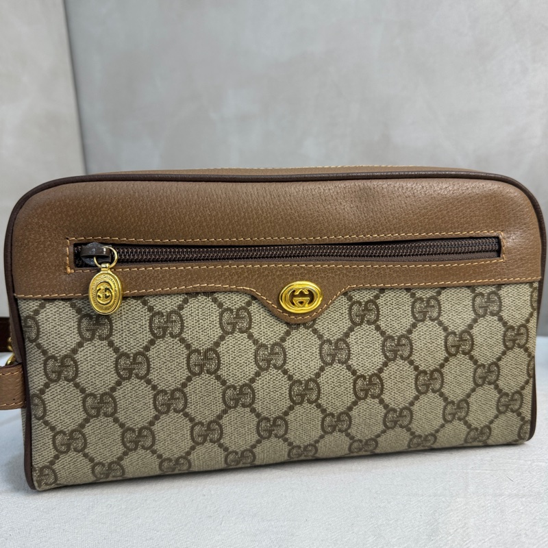 【赫蒂國際精品】Gucci 復古 GG 圖騰手拿包 vintage 中古 二手 化妝包-13