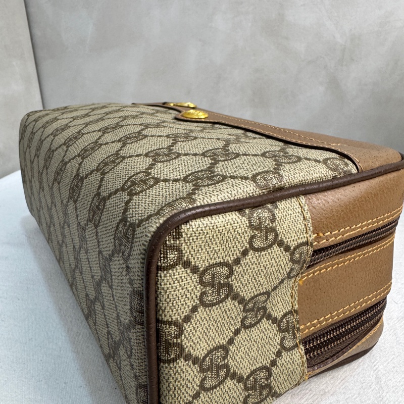 【赫蒂國際精品】Gucci 復古 GG 圖騰手拿包 vintage 中古 二手 化妝包-15