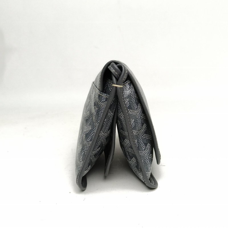 GOYARD PLUMET系列PlumetY字老花滿印WOC信封包灰色肩背包-1