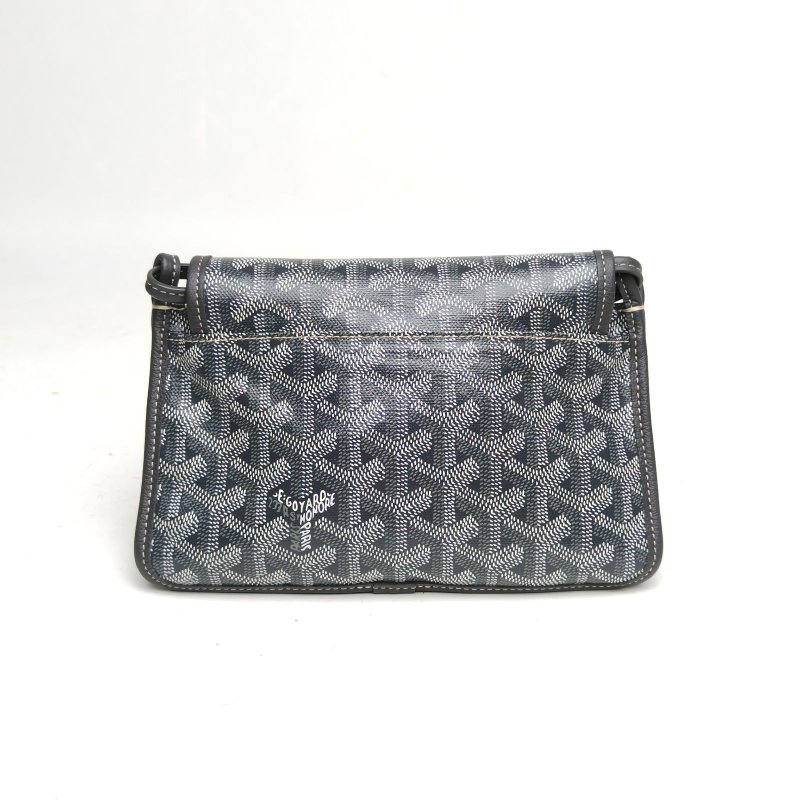 GOYARD PLUMET系列PlumetY字老花滿印WOC信封包灰色肩背包-2