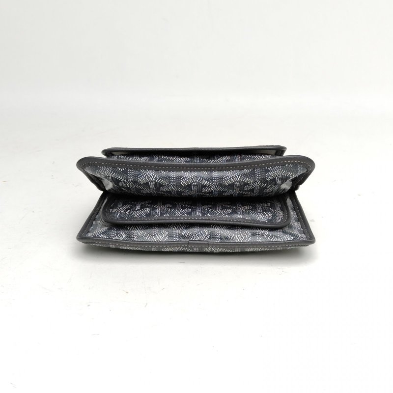 GOYARD PLUMET系列PlumetY字老花滿印WOC信封包灰色肩背包-4
