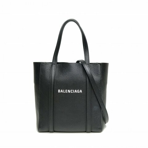 BALENCIAGA 黑色牛皮Everyday系列托特手提包肩背包