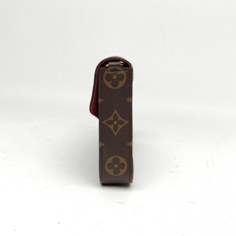 LOUIS VUITTON POCHETTEFELICIE三合一鏈條包老花PVC晶片肩背包-1