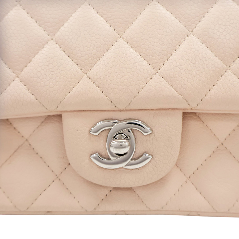 粉色 牛皮 COCO 20 鍊帶肩背包 銀釦【CHANEL 香奈兒】 A69900-4